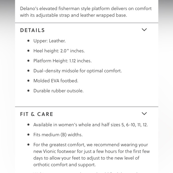 Like New VIONIC DELANO PLATFORM WEDGE SANDAL - Picture 11 of 11